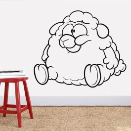 Buttet får wallsticker
