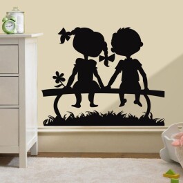 Kærlighedsbænk wallsticker