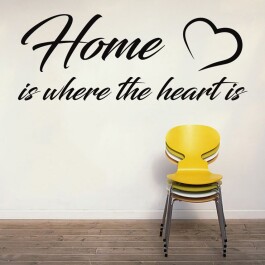 Home is where the heart is wallsticker