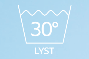 Vaskemærke 30 lyst