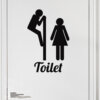 #2 Toiletskilt wallsticker