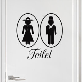 #3 Toiletskilt wallsticker