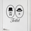 #4 Toiletskilt wallsticker