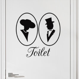 #5 Toiletskilt wallsticker