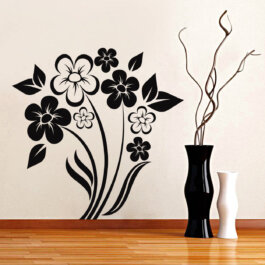 Blomster wallsticker