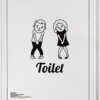 #6 Toiletskilt wallsticker