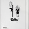 #8 Toiletskilt wallsticker