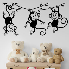 Aber der leger i lian wallstickers. Flot wallsticker til børneværelset