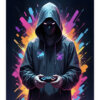 Plakat med en mysterious gamer