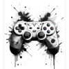 Plakat med en gaming controller