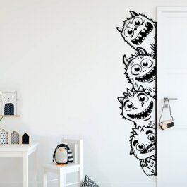 Wallsticker med monstre på udkig